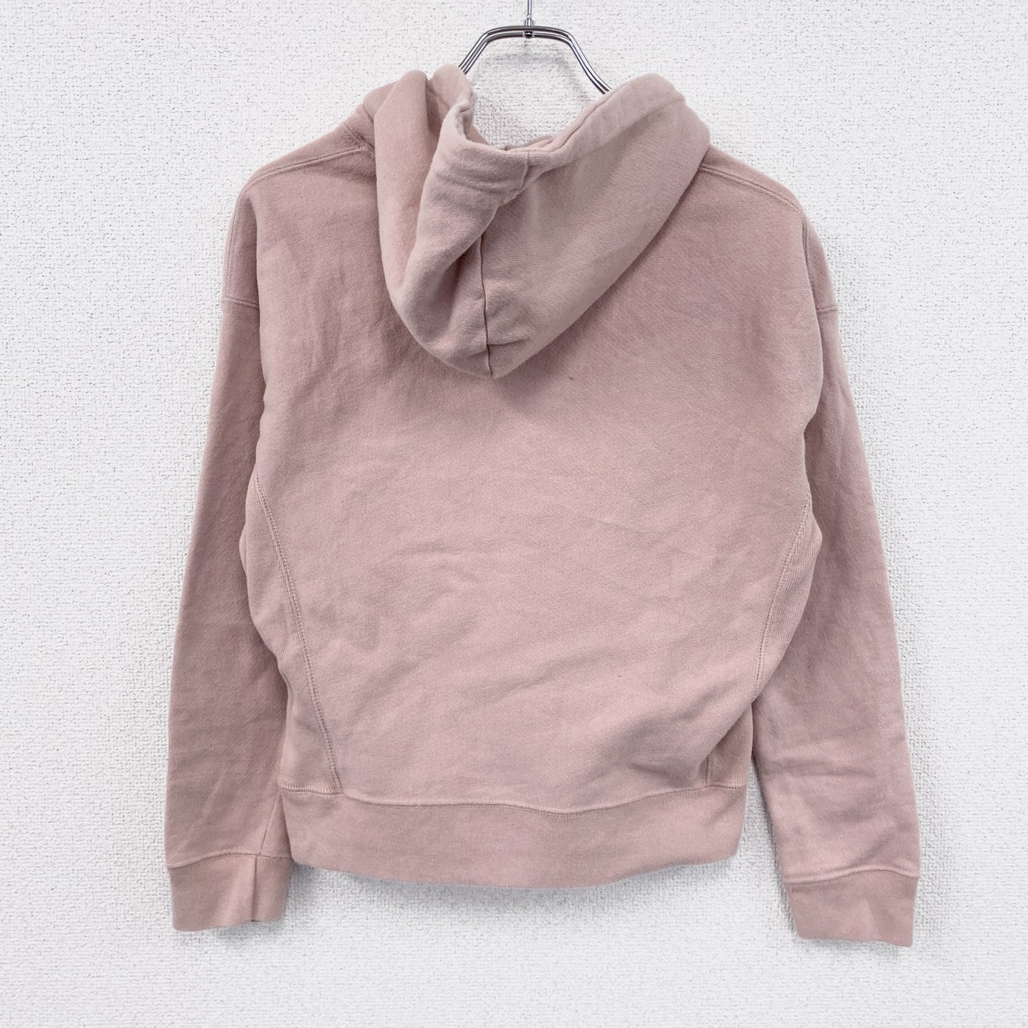 Champion　チャンピオン　リバースウィーブ　スウェットパーカー/フーディー　ヘビーウエイト　刺繍ロゴ　ピンク　Sサイズ