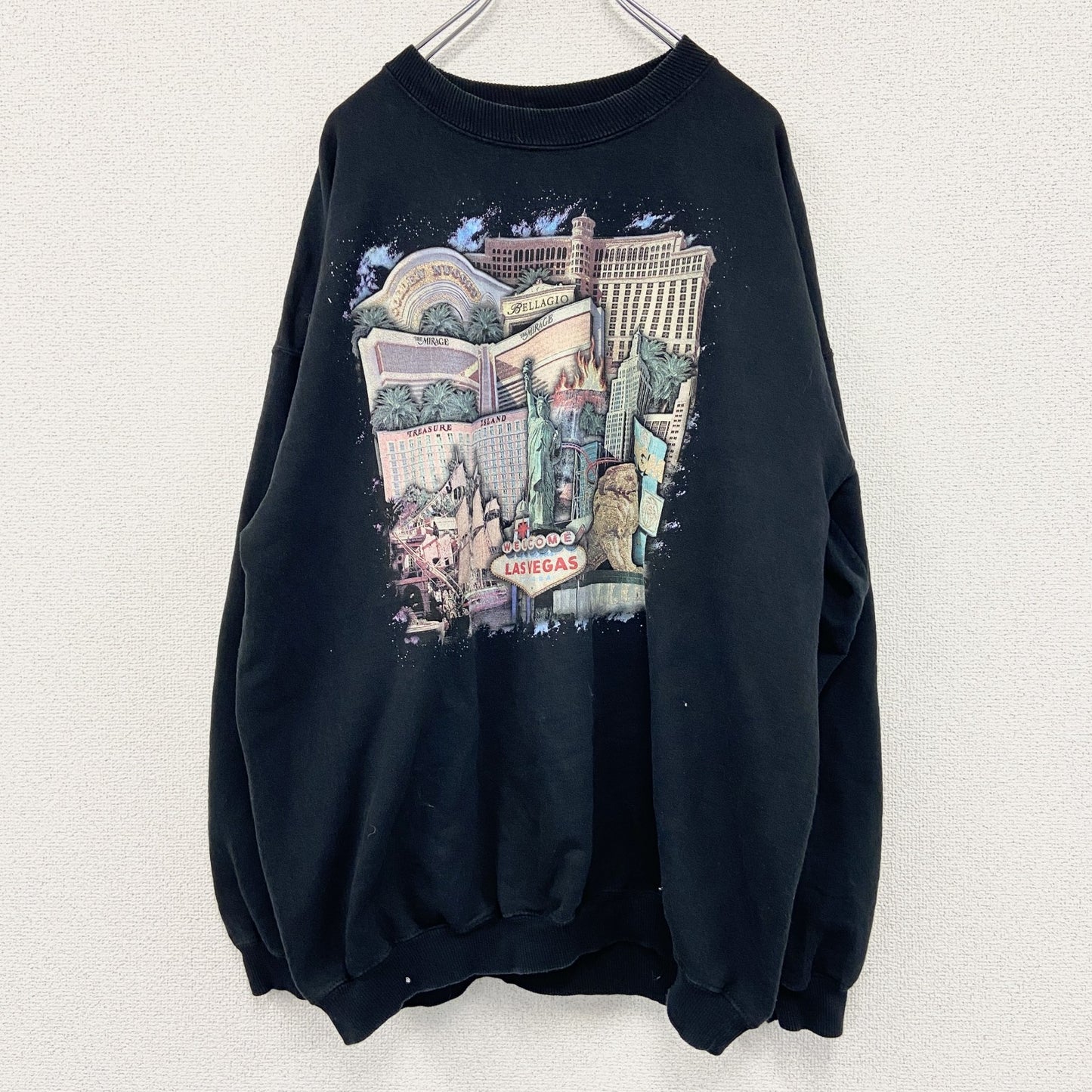MGM MIRAGE　LASVEGAS　スウェット/トレーナー　黒　ブラック　黒　XLサイズ
