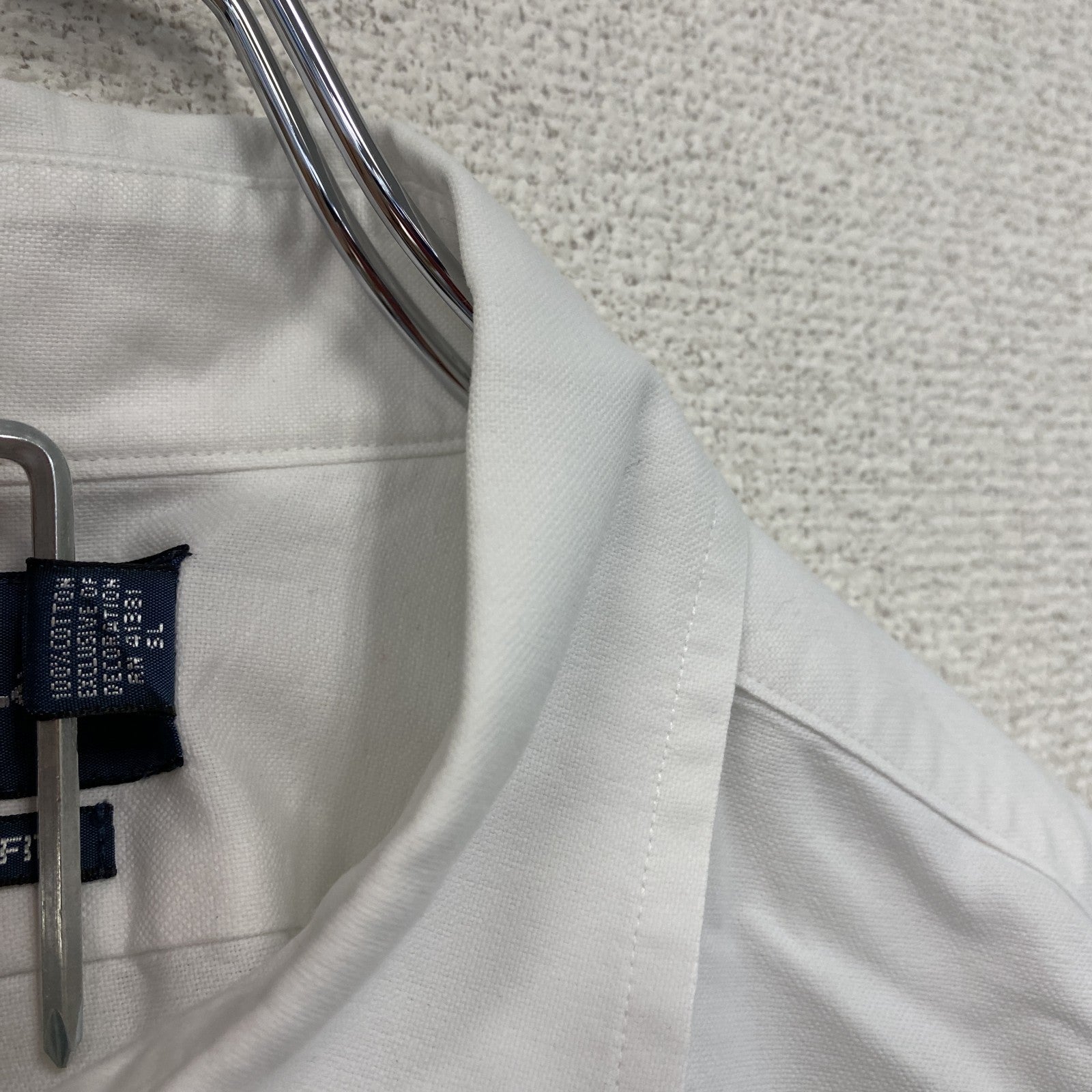 RALPH LAUREN 　ラルフローレン　Classic Fit　長袖ボタンダウンシャツ　白　ホワイト　16 1/2-35サイズ