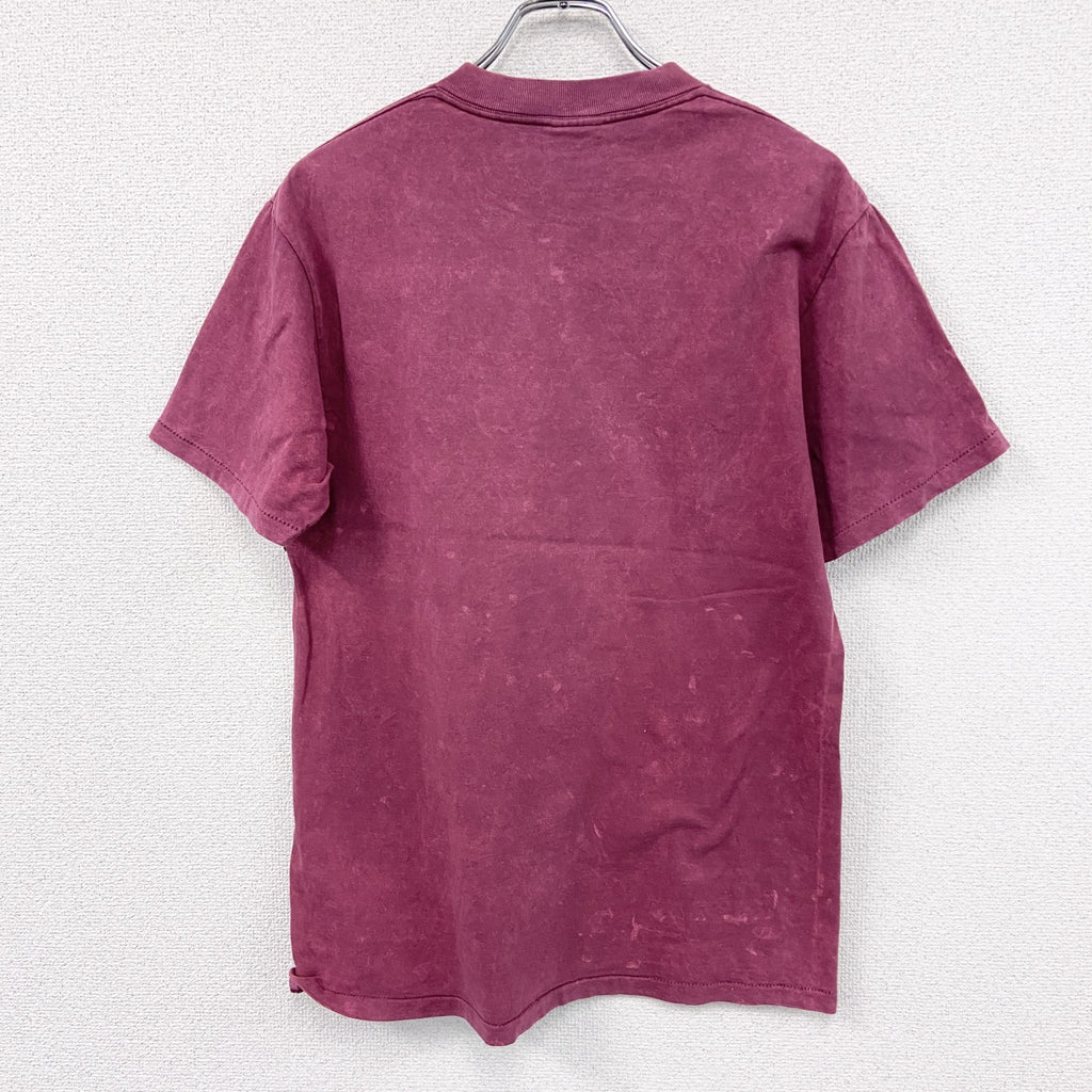 90s　ONEITA　オニータ　半袖プリントTシャツ　ヴィンテージ　シングルステッチ　ボルドー　Mサイズ