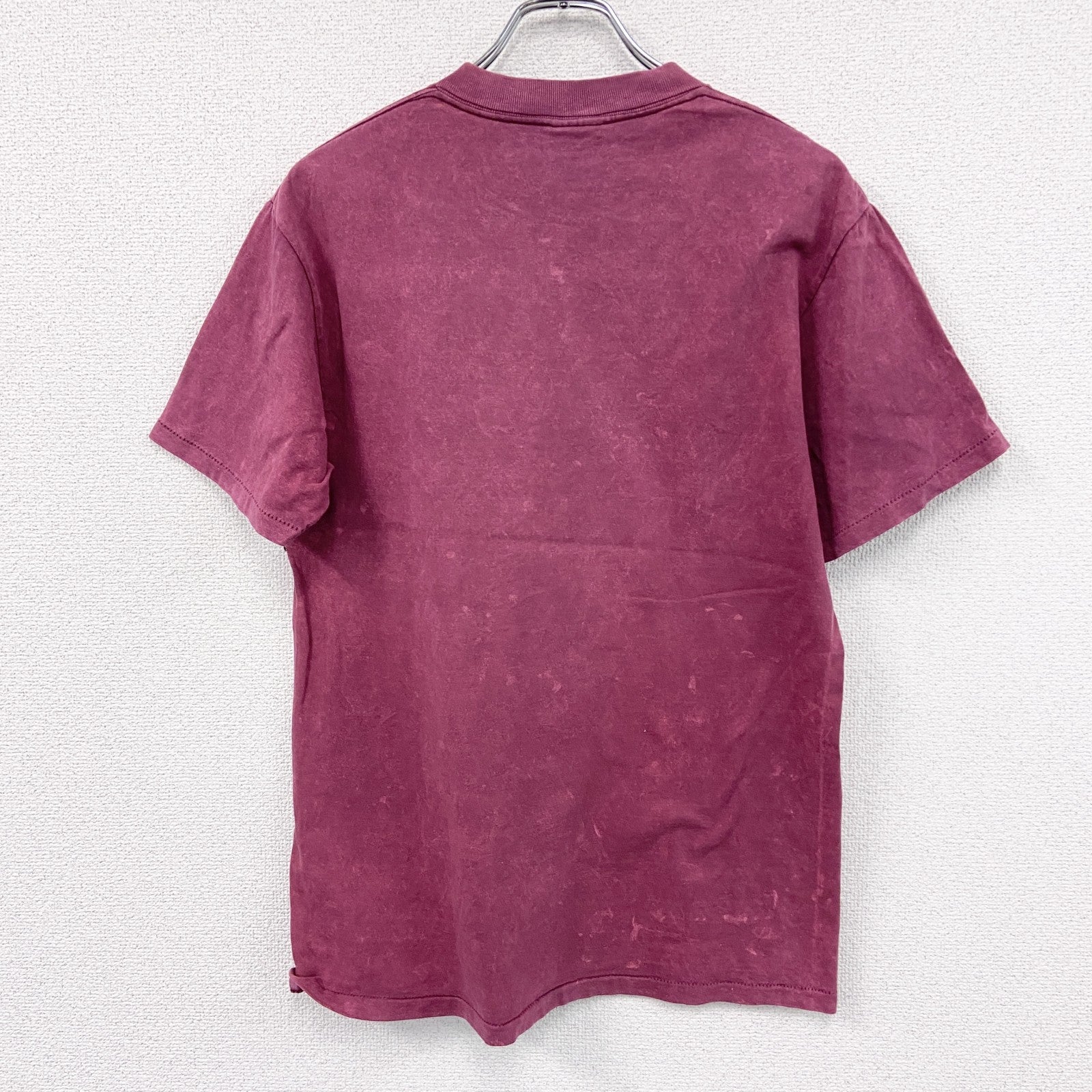 90s　ONEITA　オニータ　半袖プリントTシャツ　ヴィンテージ　シングルステッチ　ボルドー　Mサイズ