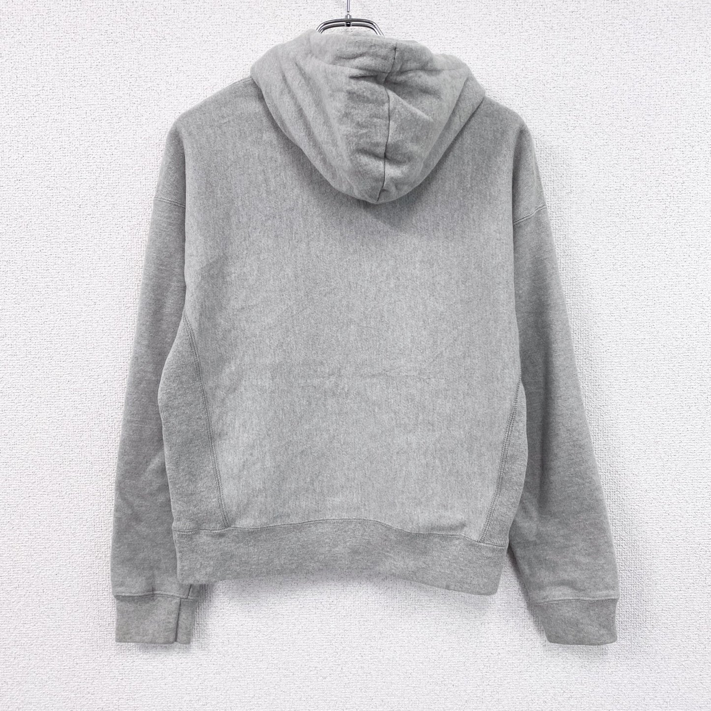 Champion　チャンピオン　リバースウィーブ　スウェットパーカー/フーディー　刺繡ロゴ　霜降りグレー　Mサイズ