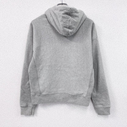 Champion　チャンピオン　リバースウィーブ　スウェットパーカー/フーディー　刺繡ロゴ　霜降りグレー　Mサイズ