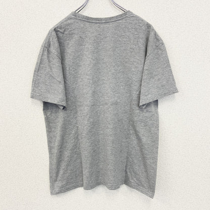 古着 used　HOXLEY AUSTRARIA　半袖プリントTシャツ　カンガルー　カジュアル　クルーネック　グレー　Mサイズ