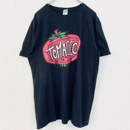古着 used　GILDAN　ギルダン　半袖プリントTシャツ　TOMACCO　ザ・シンプソンズ　黒　ブラック　Lサイズ