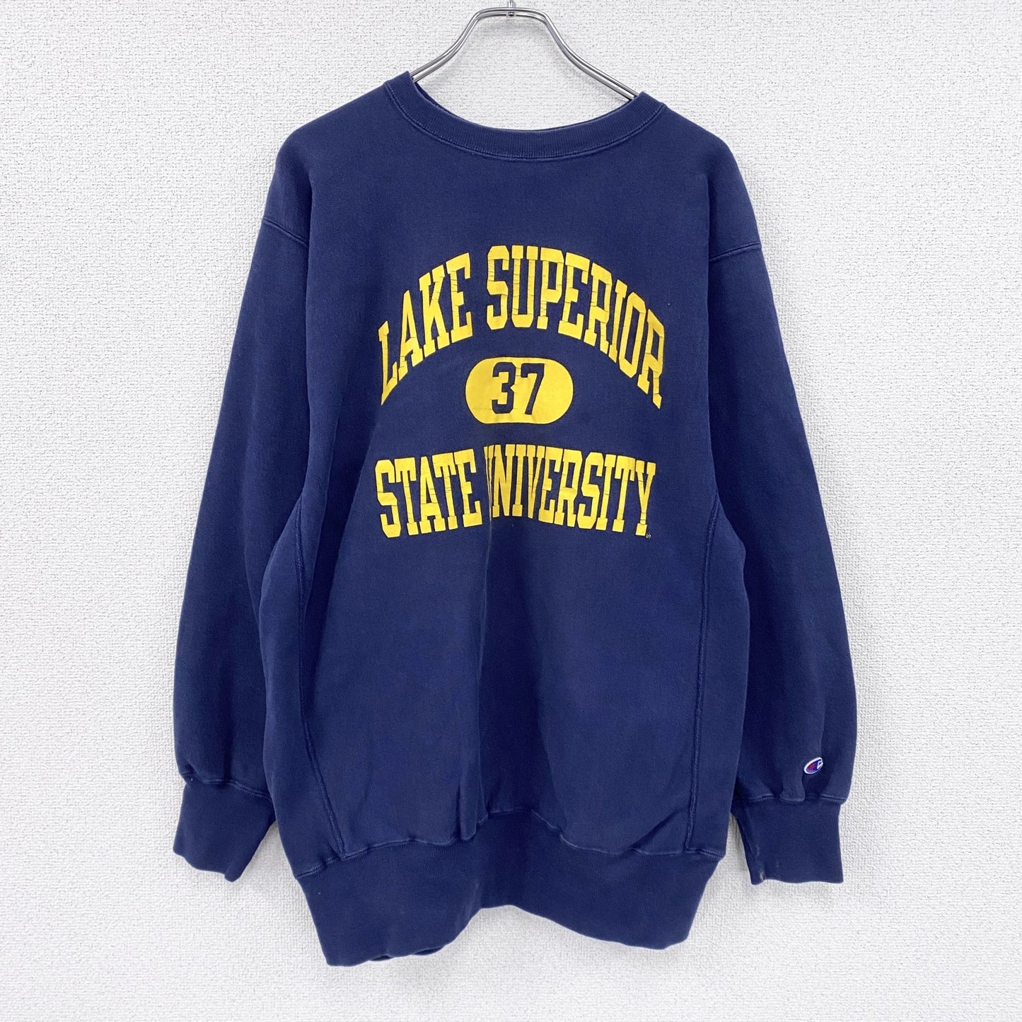 90s　Champion　チャンピオン　リバースウィーブ　スウェット/トレーナー　刺繍タグ　紺　ネイビー　2XLサイズ