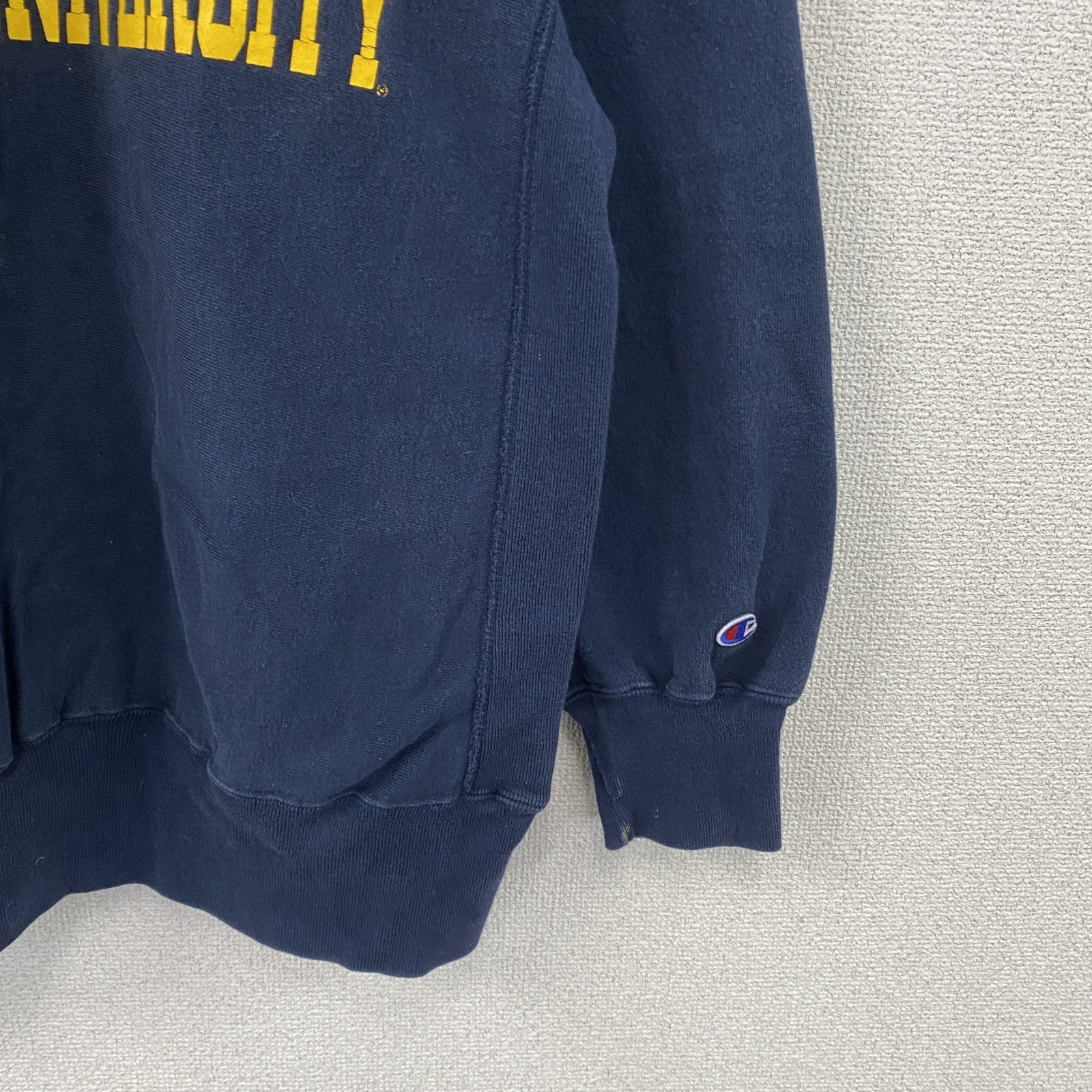 90s　Champion　チャンピオン　リバースウィーブ　スウェット/トレーナー　刺繍タグ　紺　ネイビー　2XLサイズ