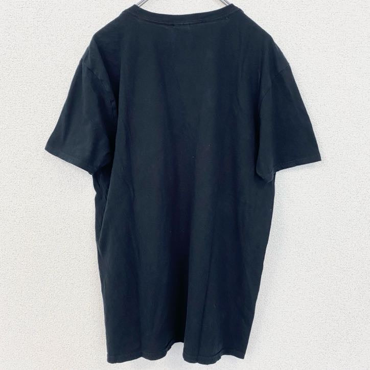 古着 used　GILDAN　ギルダン　半袖プリントTシャツ　TOMACCO　ザ・シンプソンズ　黒　ブラック　Lサイズ