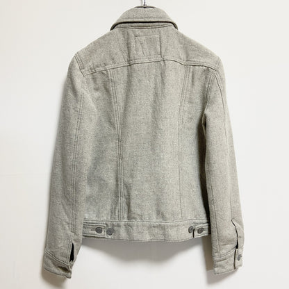 古着 used　LEVI’S　リーバイス　長袖デニムジャケット　Gジャン　ブルゾン　ライトグレー　アメカジ　Sサイズ