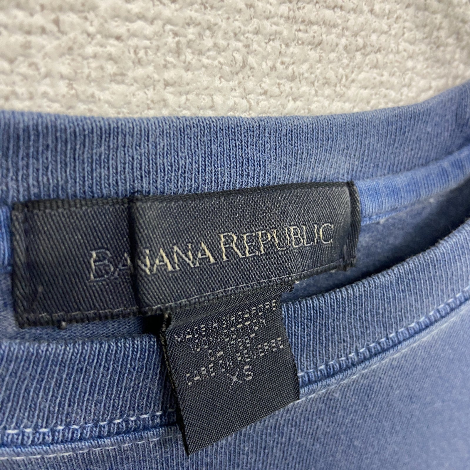 BANANA REPUBLIC　バナナリパブリック　半袖Tシャツ　青　ブルー　ネイビー　XSサイズ