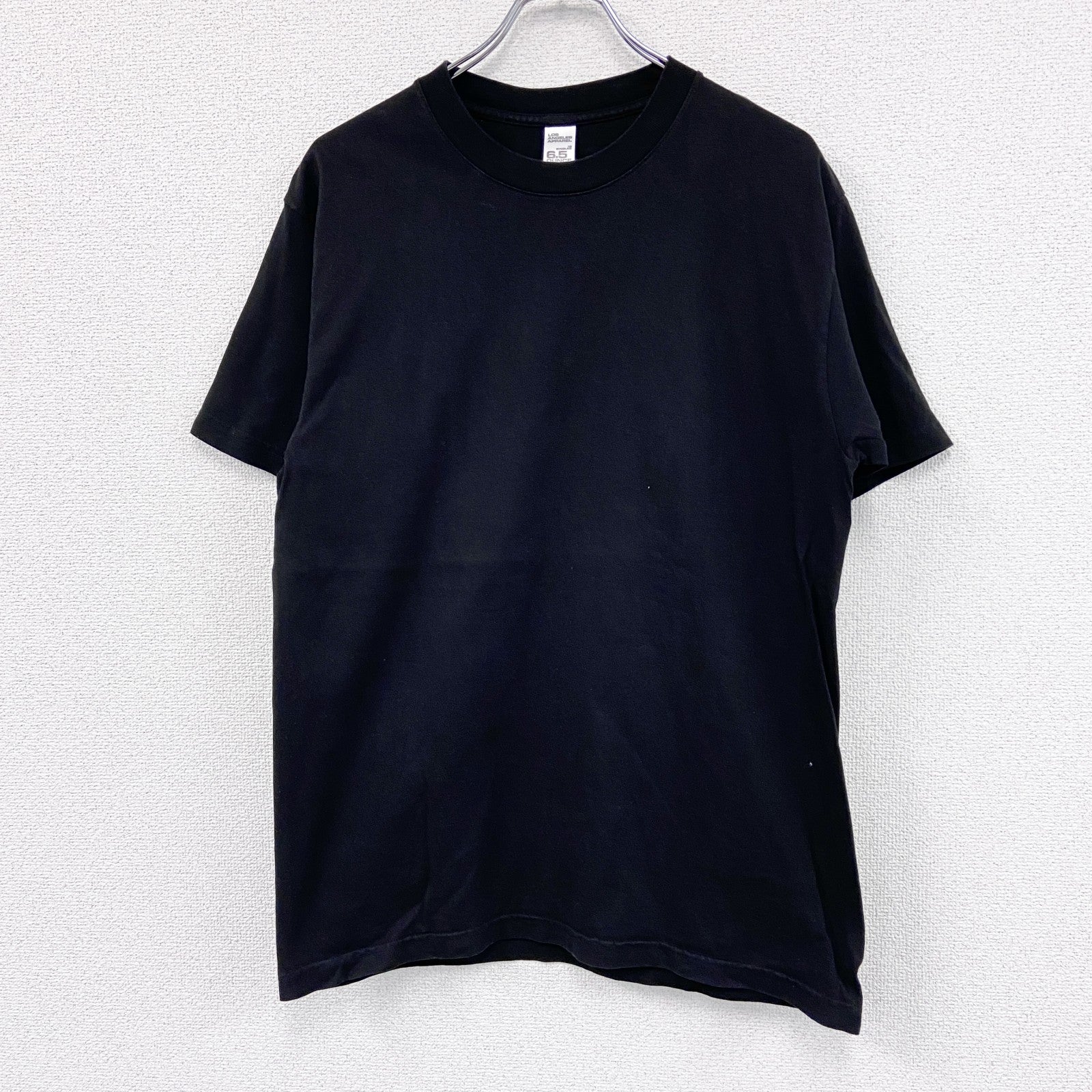 LOS ANGEL APPAREL　ロサンゼルスアパレル　半袖Tシャツ　6.5OZ　黒　ブラック　Mサイズ
