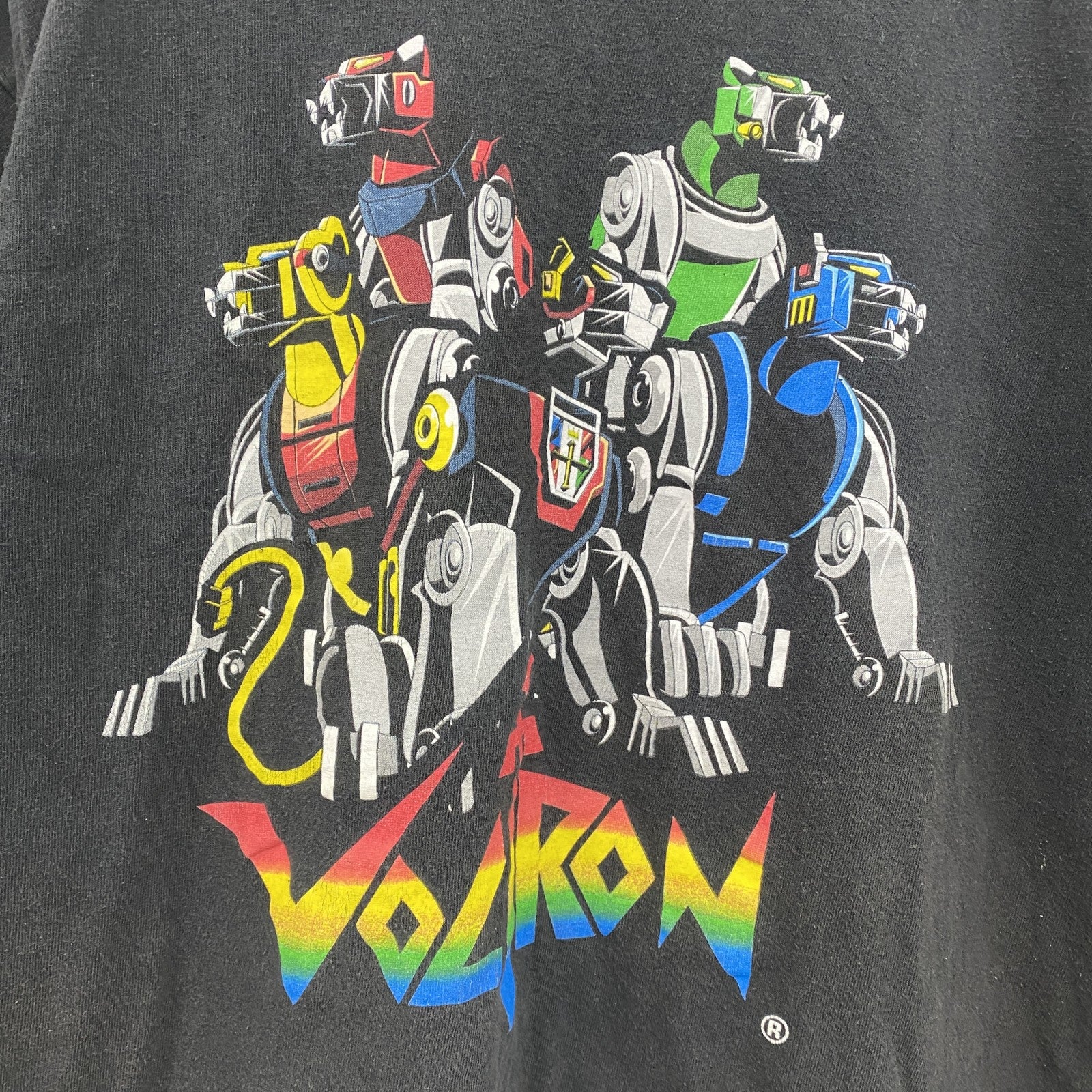 VOLTRON　百獣王ゴライオン　半袖プリントTシャツ　黒　ブラック