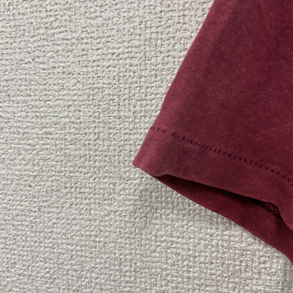 90s　ONEITA　オニータ　半袖プリントTシャツ　ヴィンテージ　シングルステッチ　ボルドー　Mサイズ