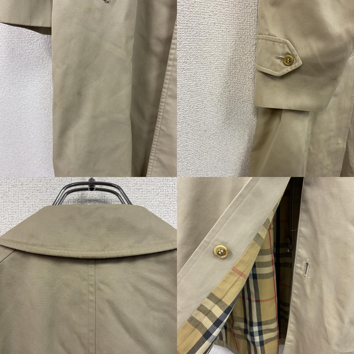 ～90s　Burberrys　バーバリーズ　ステンカラーコート　バルマカーンコート　ノバチェック柄ライナー　ヴィンテージ　ベージュ　