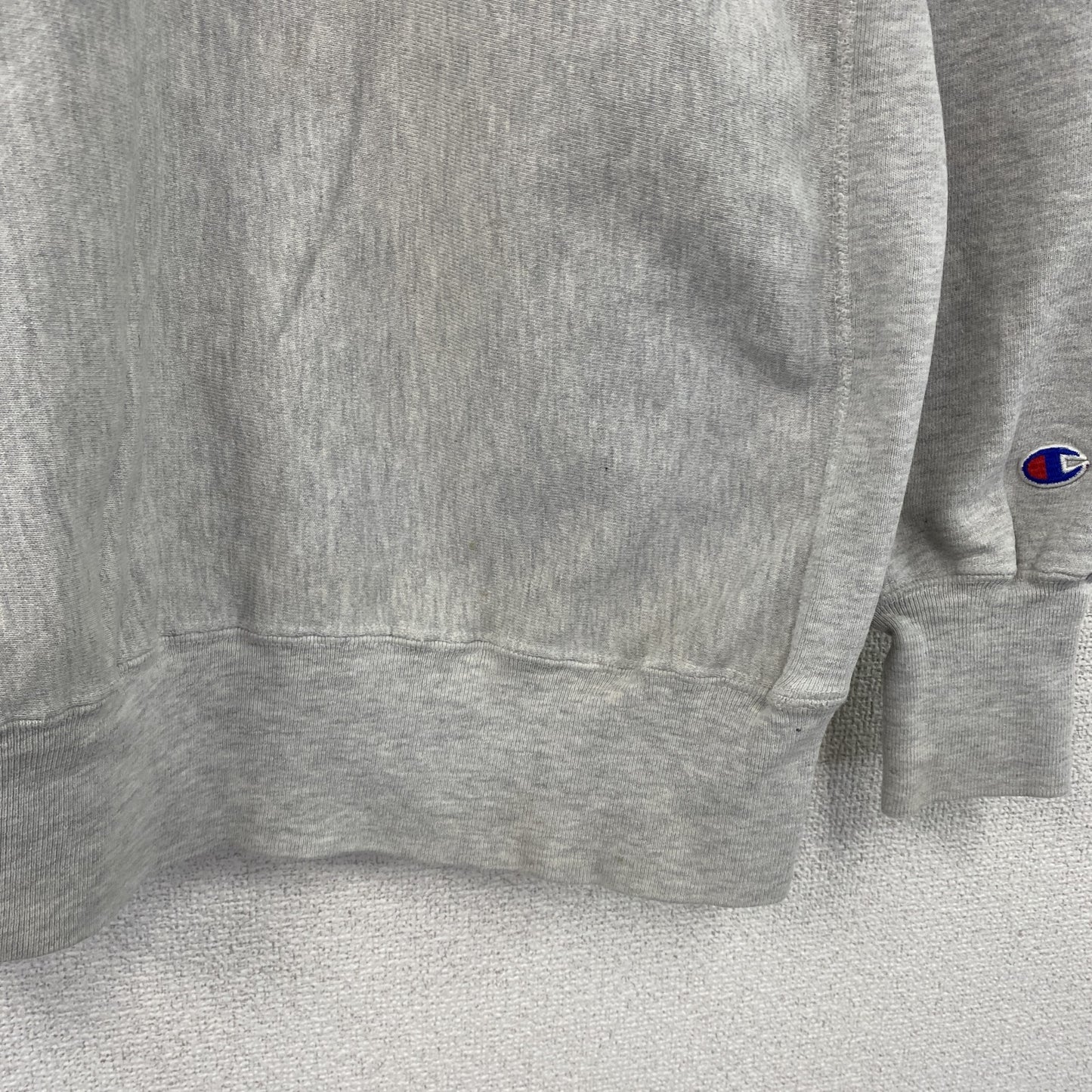90s　Champion　チャンピオン　リバースウィーブ　スウェット/トレーナー　刺繍タグ　霜降りグレー　XLサイズ