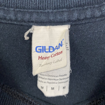 古着 used　GILDAN　ギルダン　半袖プリントTシャツ　CRAZY　MEXICAN　レトロ　黒　ブラック　Mサイズ