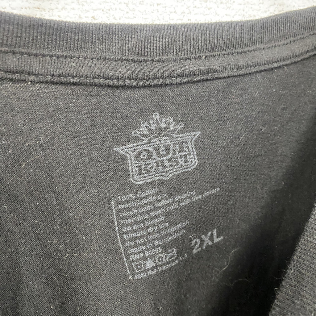 OUT KAST　アウトキャスト　半袖プリントTシャツ　ラップT　黒　ブラック　2XLサイズ
