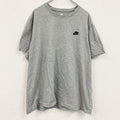 NIKE　ナイキ　半袖プリントTシャツ　ワンポイントT　灰色　グレー　2XLサイズ