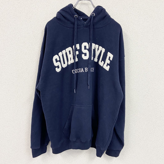SLRE STYLE　スウェットパーカー/フーディー　紺　ネイビー　XLサイズ