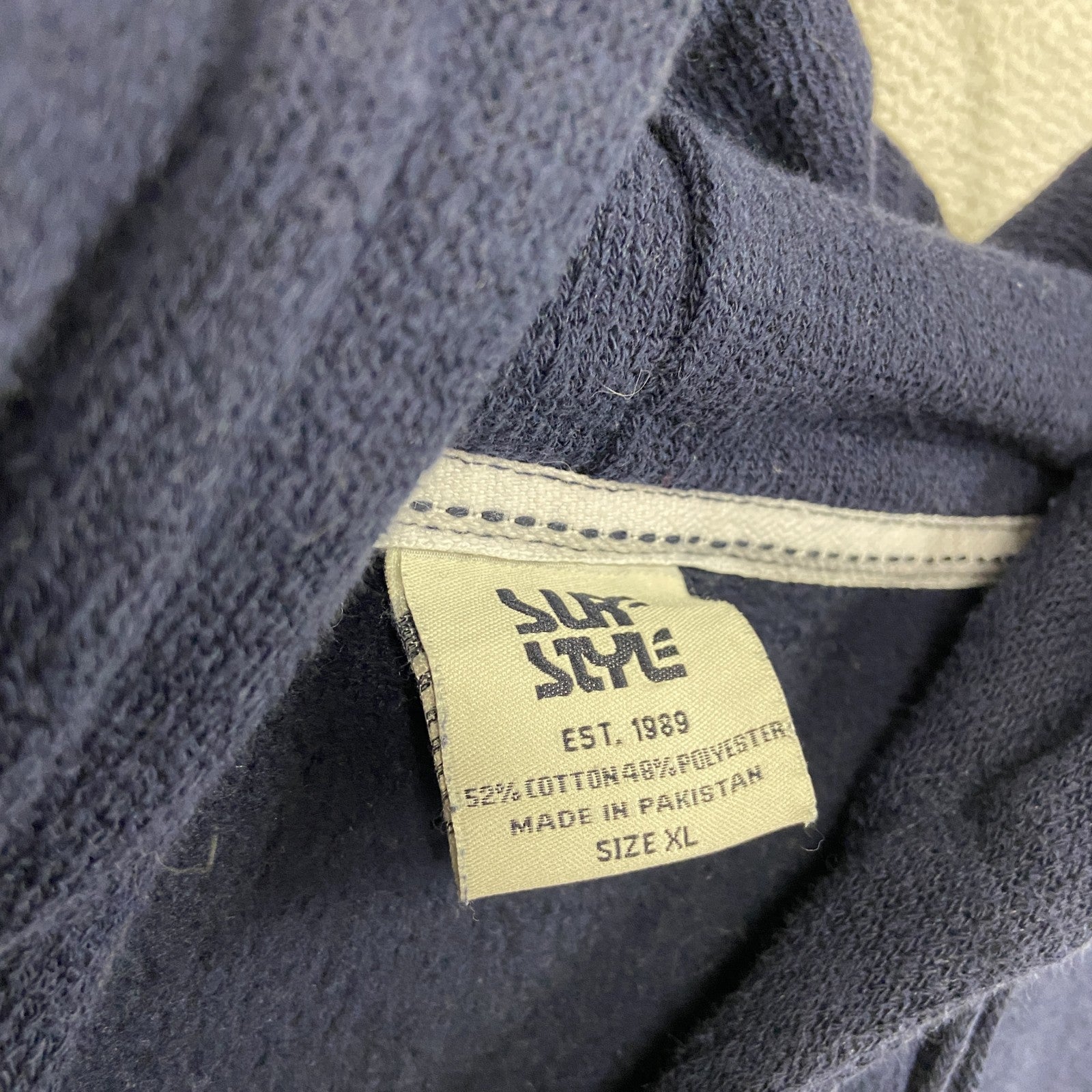 SLRE STYLE　スウェットパーカー/フーディー　紺　ネイビー　XLサイズ