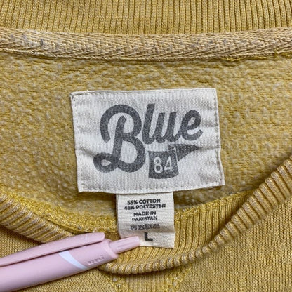 Blue84　スウェット/トレーナー　ラグランスリーブ　前V　フェード　アリゾナ州　ビッグシルエット　黄色　イエロー　Lサイズ