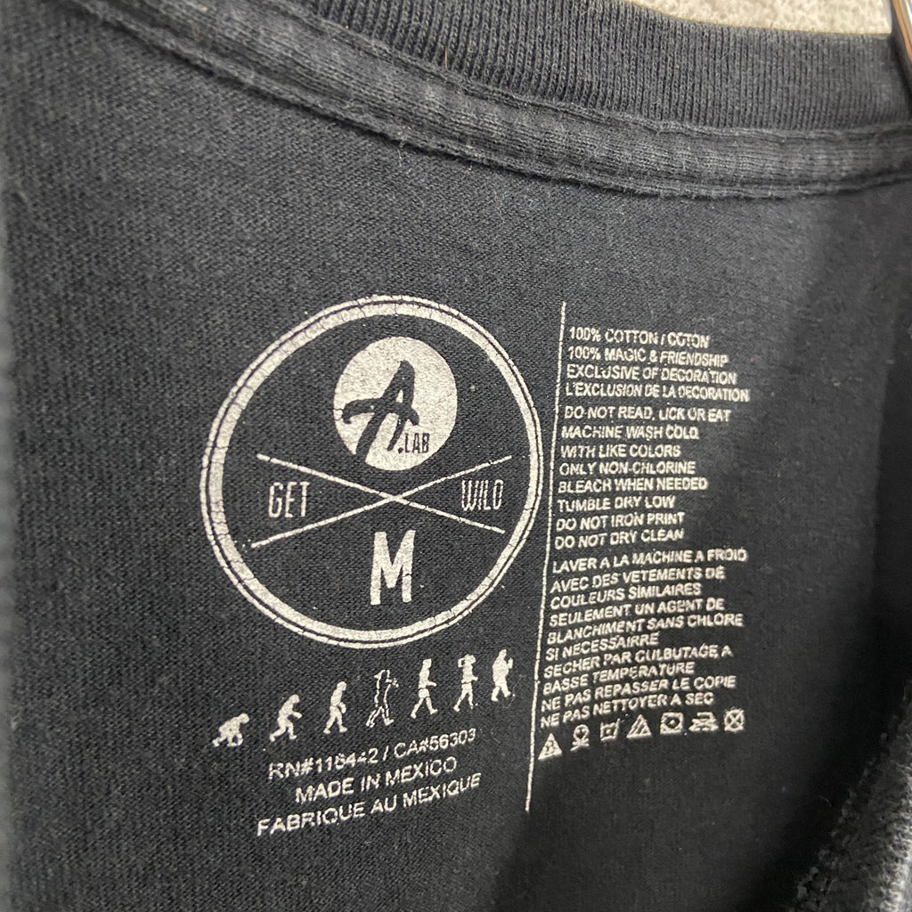 A.LAB　半袖プリントTシャツ　黒　ブラック　Mサイズ