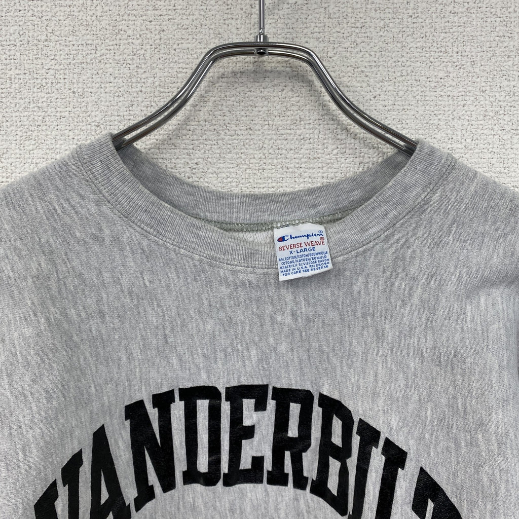 90s　Champion　チャンピオン　リバースウィーブ　スウェット/トレーナー　刺繍タグ　霜降りグレー　XLサイズ