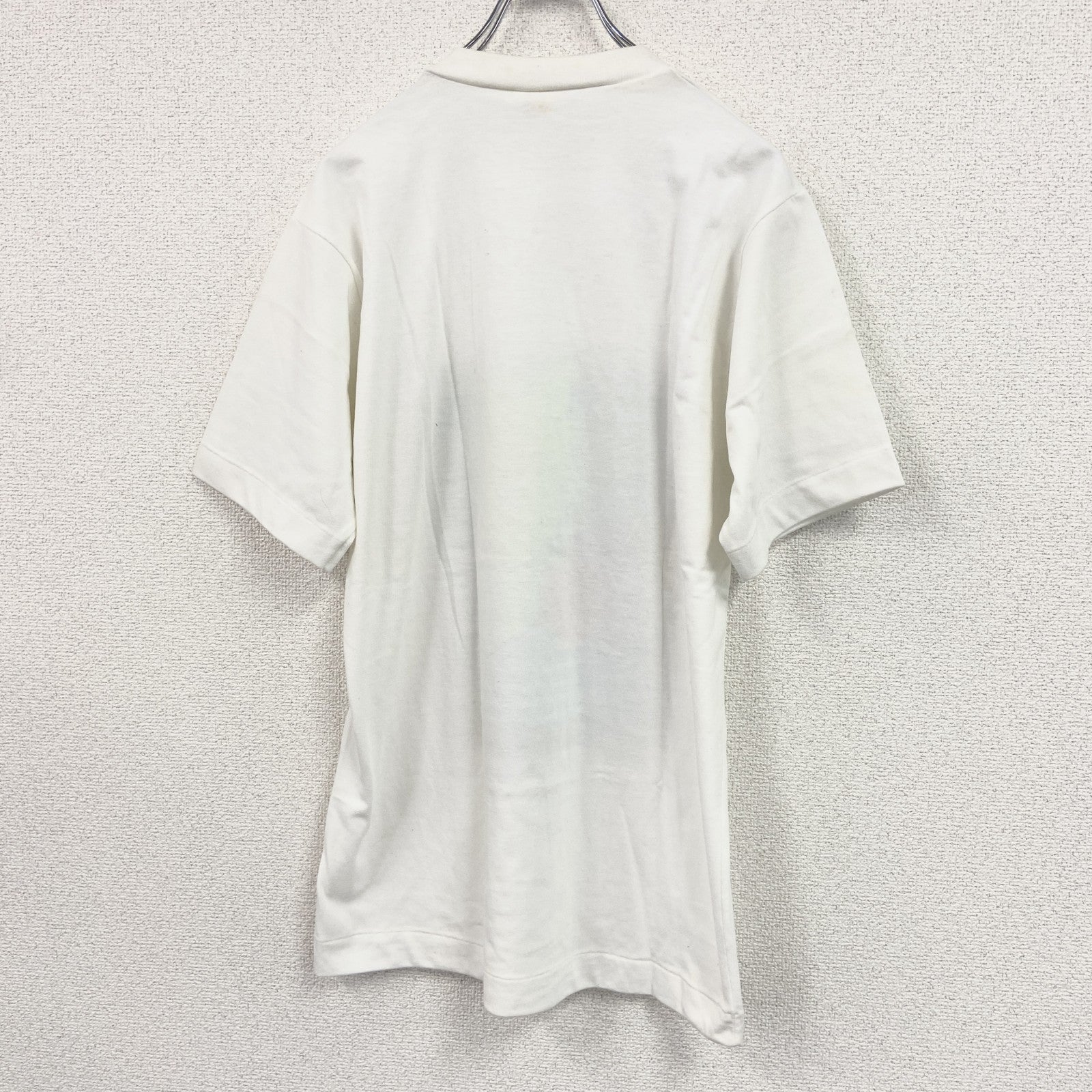 EDXODA　半袖プリントTシャツ　シングルステッチ　白　ホワイト　Lサイズ