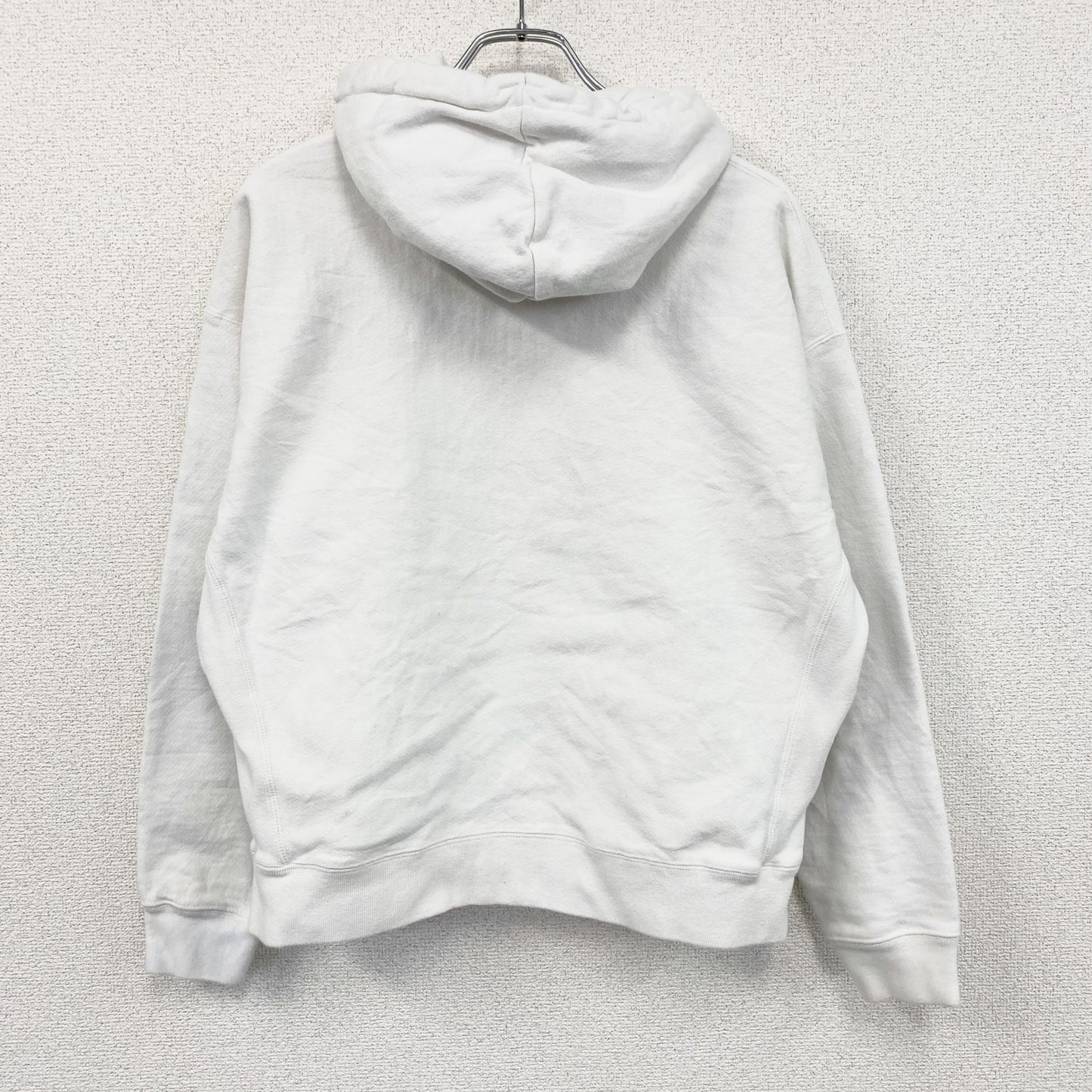 Champion　チャンピオン　リバースウィーブ　スウェットパーカー/フーディー　刺繡ロゴ　白　ホワイト　XLサイズ