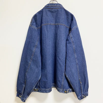 古着 used　BUENO'S　長袖デニムジャケット　ジージャン　青　ブルー　秋冬服　ビッグシルエット　3XLサイズ