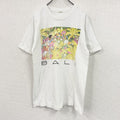 半袖プリントTシャツ　絵画　シングルステッチ　白　ホワイト
