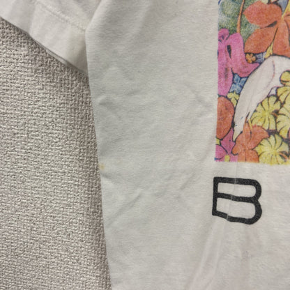半袖プリントTシャツ　絵画　シングルステッチ　白　ホワイト