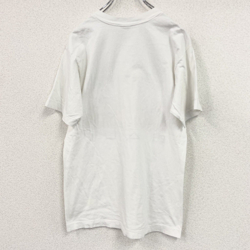 半袖プリントTシャツ　絵画　シングルステッチ　白　ホワイト