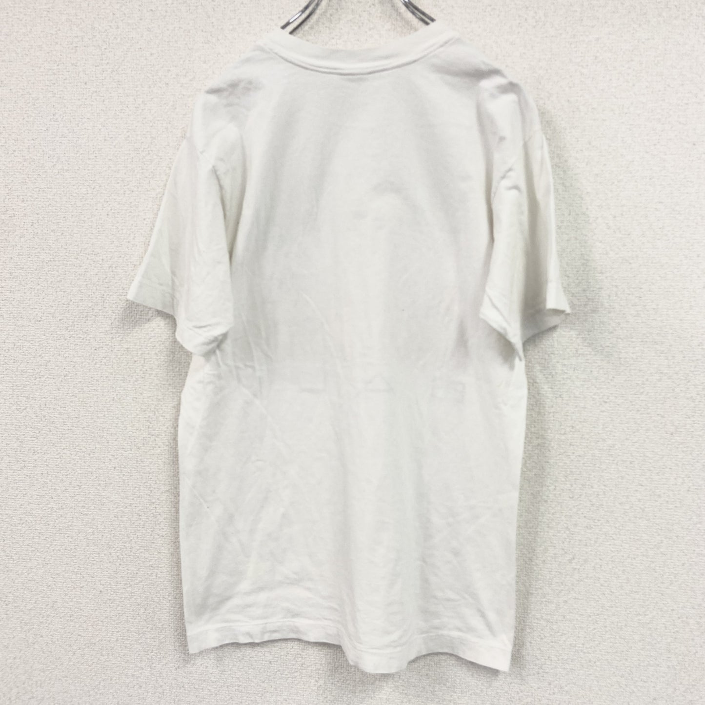 半袖プリントTシャツ　絵画　シングルステッチ　白　ホワイト