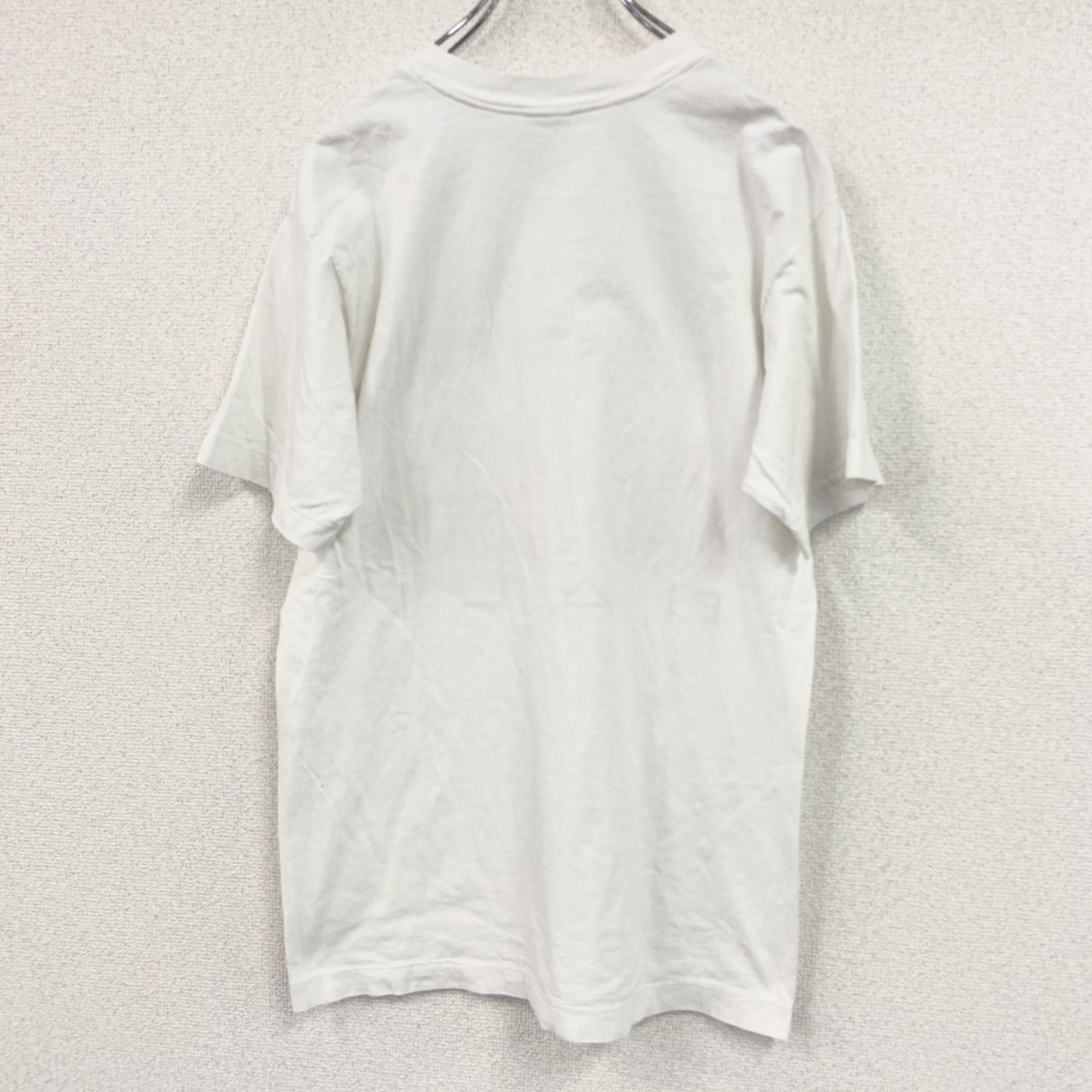 半袖プリントTシャツ　絵画　シングルステッチ　白　ホワイト