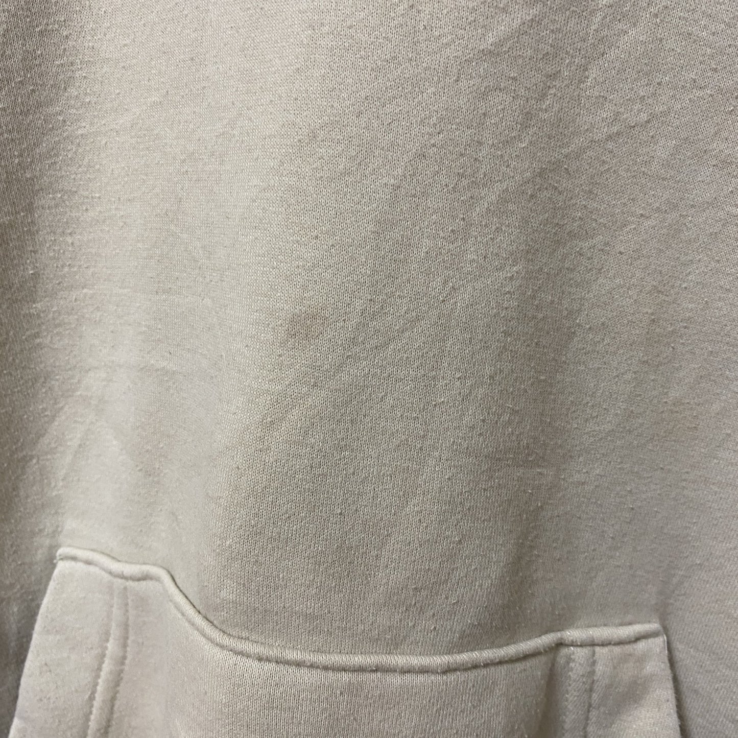 古着 used　Reebok リーボック　長袖ワンポイントロゴ刺パーカー　スウェットフーディ　ベージュ　カジュアル　Sサイズ