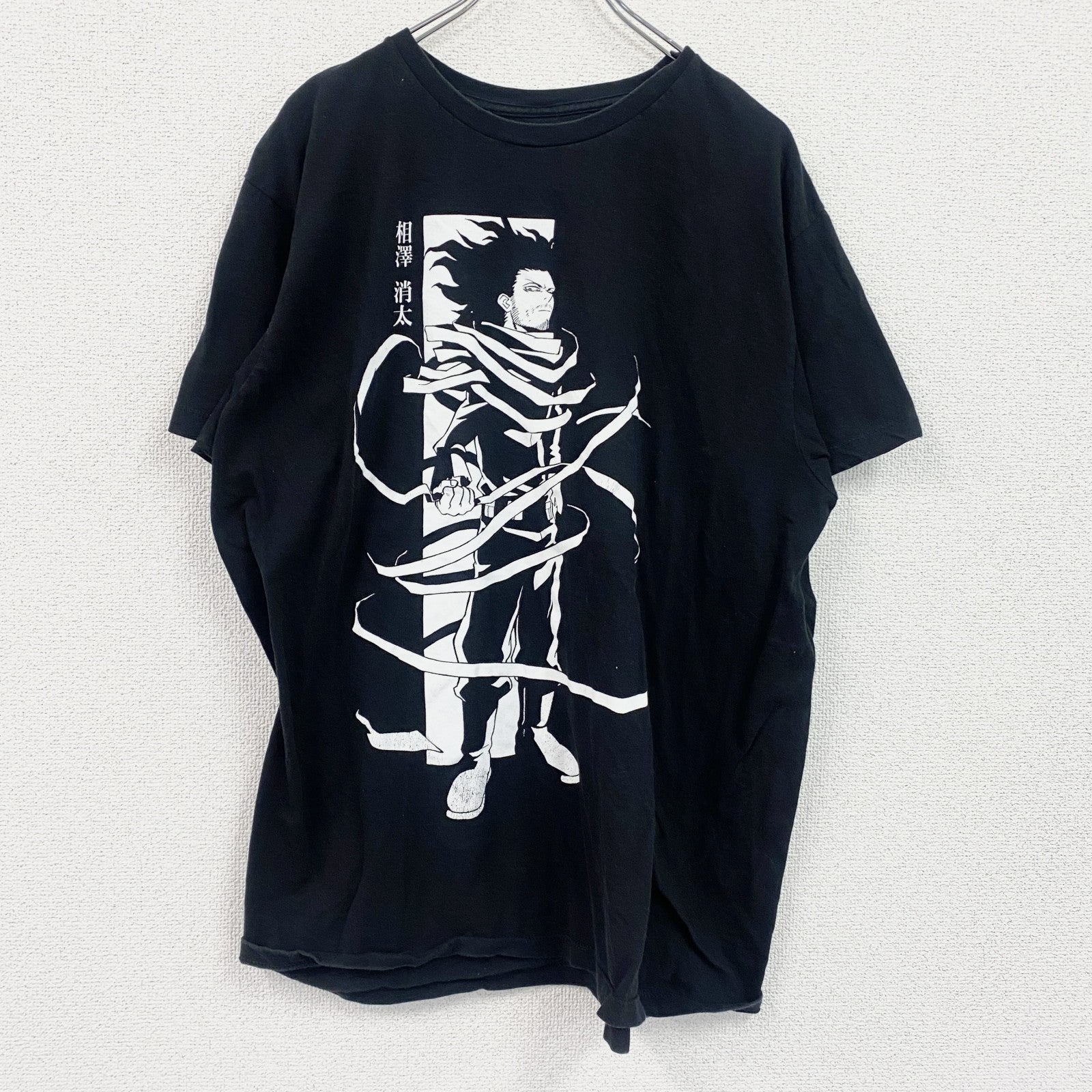 MY HERO ACADEMIA　僕のヒーローアカデミア　ヒロアカ　相澤消太　半袖プリントTシャツ　黒　ブラック　XLサイズ