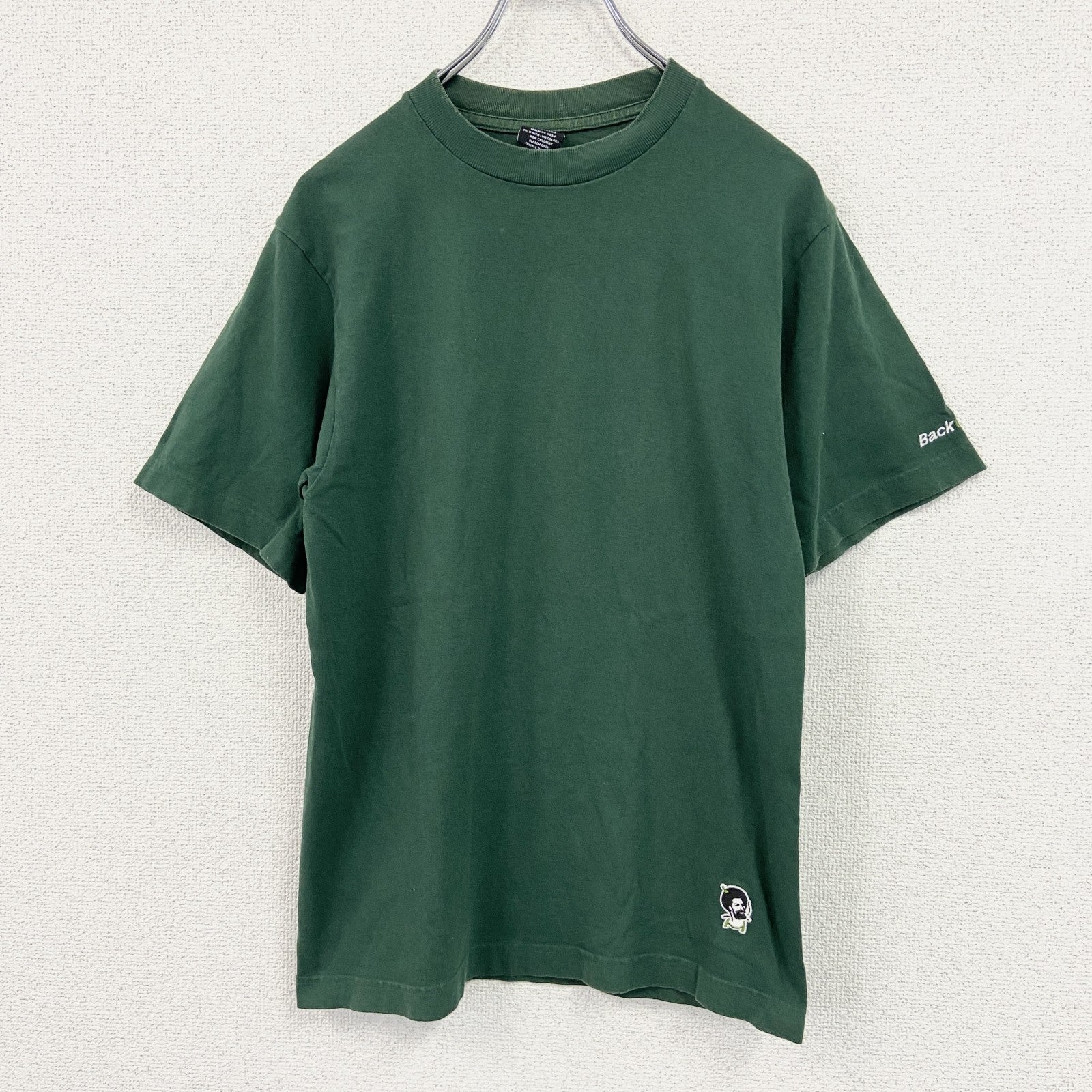 Back Channel　半袖Tシャツ　刺繡ワッペン　緑　グリーン　Sサイズ