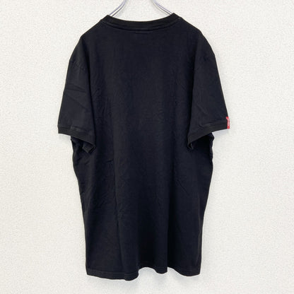古着 used　F95　半袖プリントTシャツ　ビッグT　FORTUNA　カジュアルデザイン　クルーネック　黒　XXLサイズ
