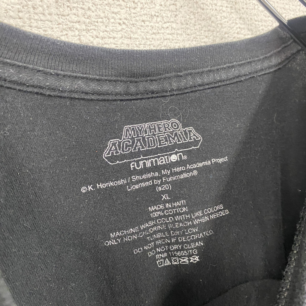 MY HERO ACADEMIA　僕のヒーローアカデミア　ヒロアカ　相澤消太　半袖プリントTシャツ　黒　ブラック　XLサイズ