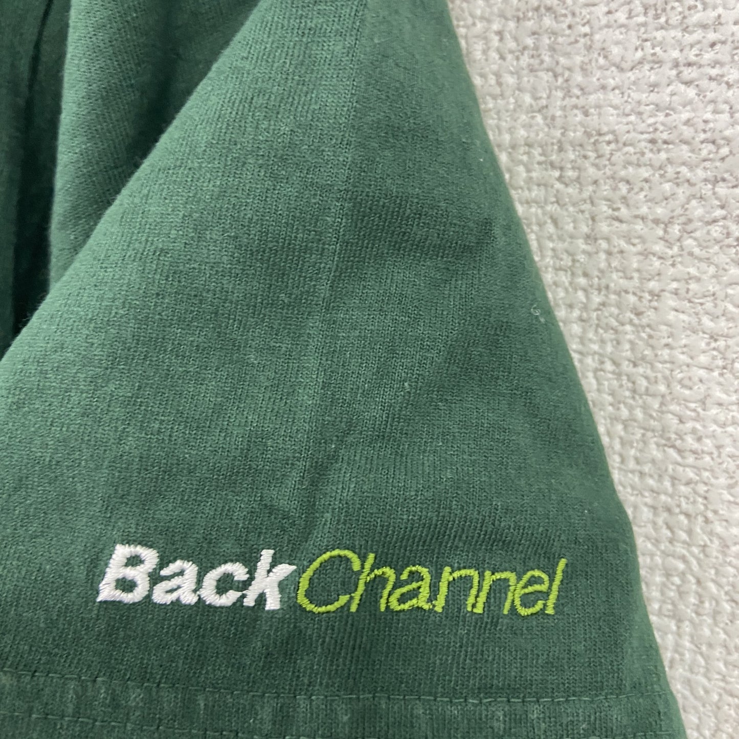 Back Channel　半袖Tシャツ　刺繡ワッペン　緑　グリーン　Sサイズ