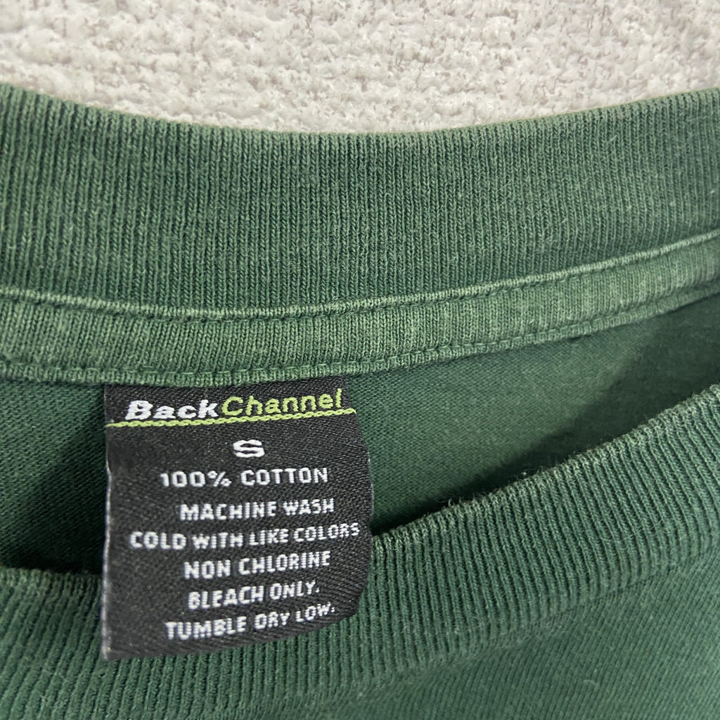 Back Channel　半袖Tシャツ　刺繡ワッペン　緑　グリーン　Sサイズ
