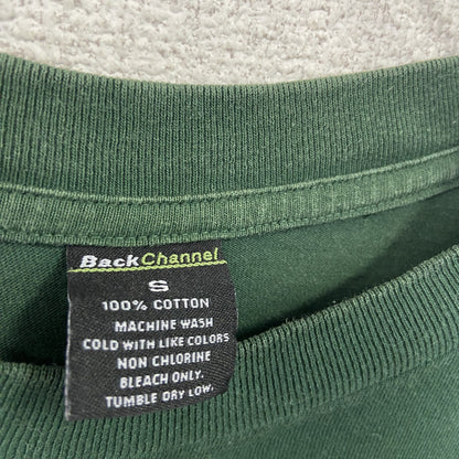 Back Channel　半袖Tシャツ　刺繡ワッペン　緑　グリーン　Sサイズ