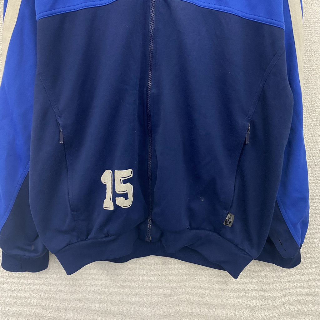 90s　adidas　アディダス　トラックジャケット/ジャージ　ヴィンテージ　青　ブルー　紺　ネイビー　Mサイズ