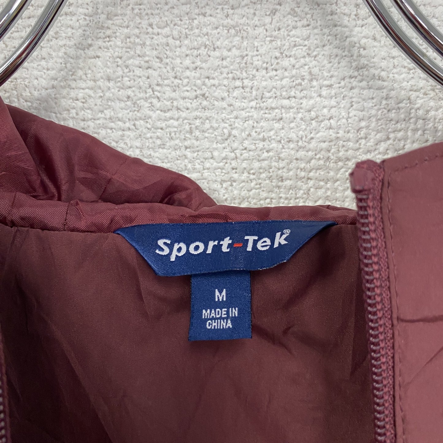 Sport-Tek　アノラックパーカー　ハーフジッププルオーバージャケット　ボルドー　Mサイズ