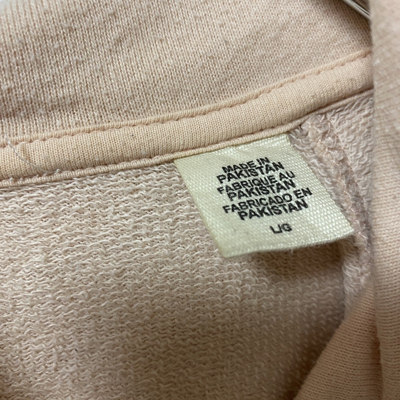 古着 used　Levi’s リーバイス　長袖ロゴプリントパーカー　スウェットフーディ　ピンク　カジュアル　Lサイズ