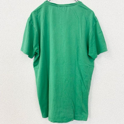 古着 used　POPEYE　ポパイ　半袖コミックプリントTシャツ　クルーネック　レトロデザイン　緑　グリーン　Lサイズ