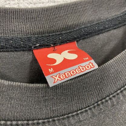 Xenoebot　クリスティアーノ・ロナウド　半袖プリントTシャツ　フェード　黒　ブラック　Mサイズ