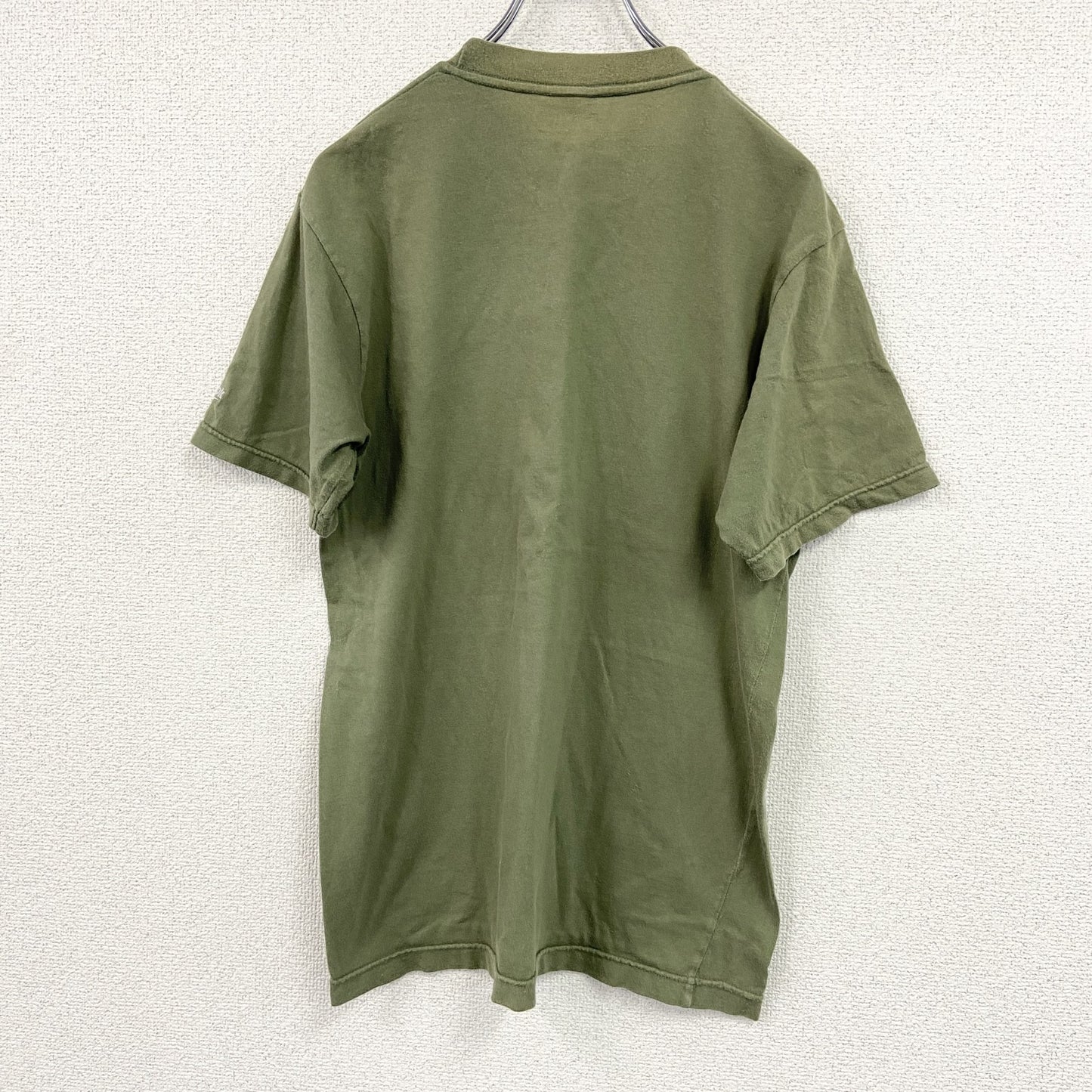 Reebok　リーボック　半袖ロゴプリントTシャツ　カーキ　Sサイズ