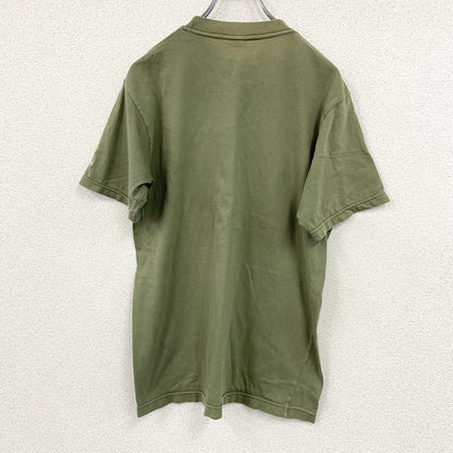Reebok　リーボック　半袖ロゴプリントTシャツ　カーキ　Sサイズ
